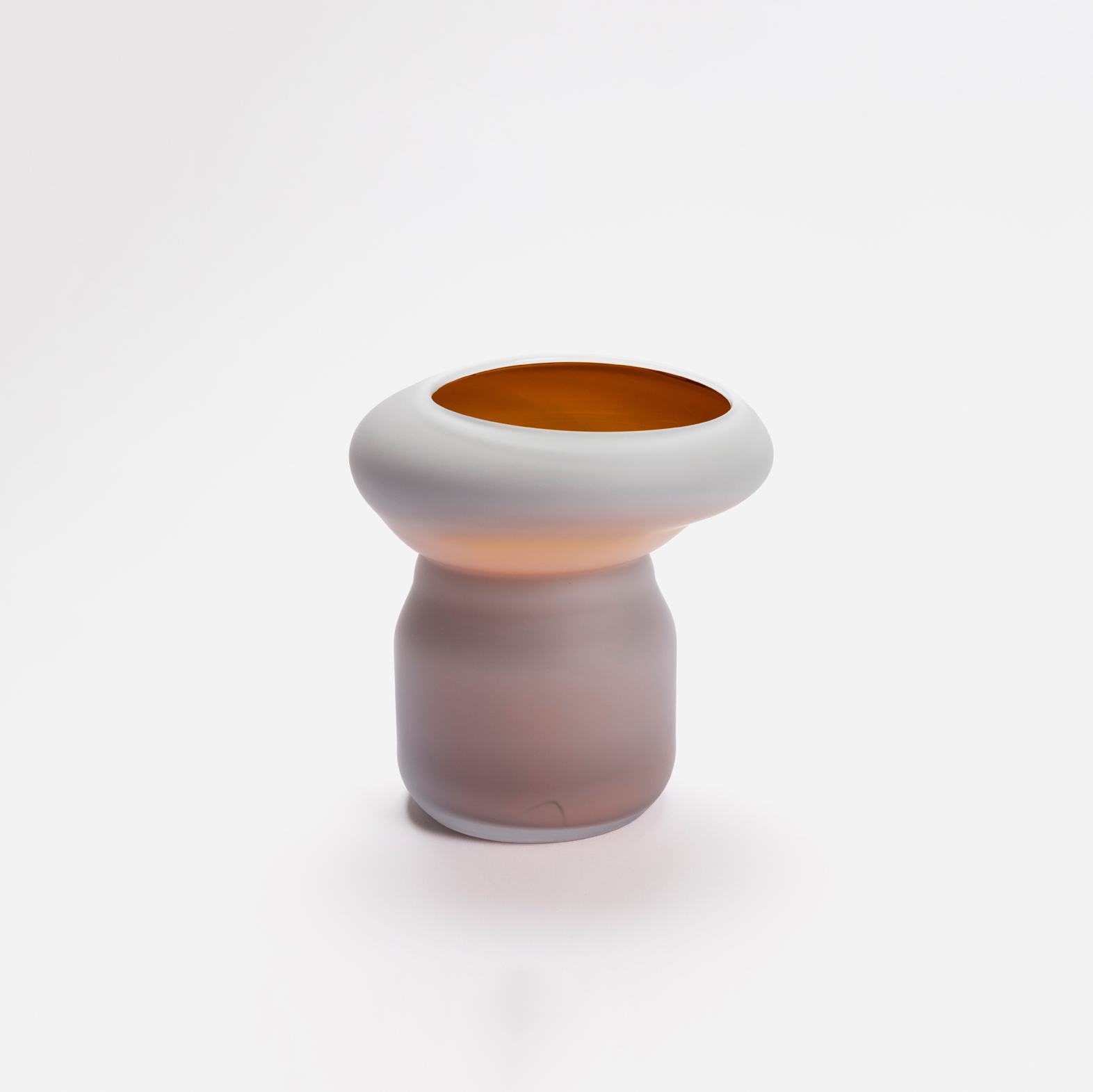 Small Fungus Vase Beige + Orange 06 | David Valner | The Future Perfect