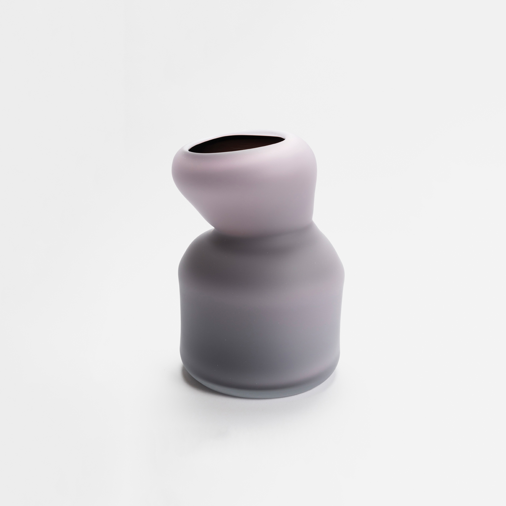 Large Wide Fungus Vase Pink + Black 02 | David Valner | The Future Perfect