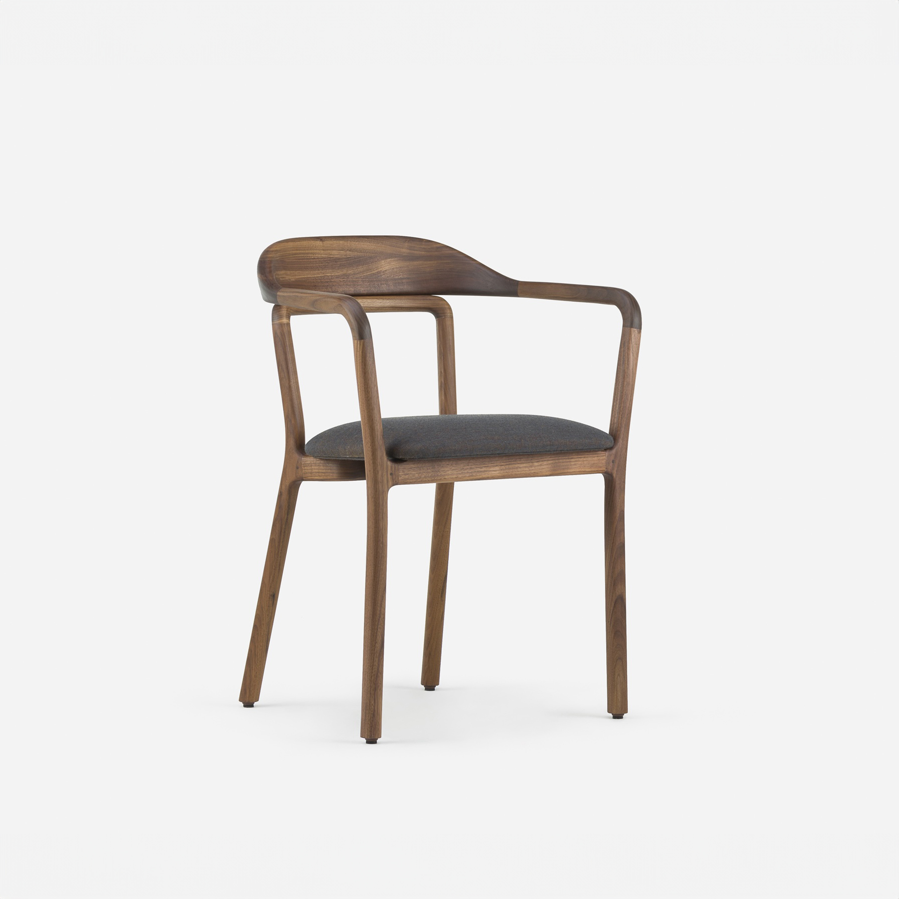 Duet Chair Upholstered – Danish Oiled Walnut + Canvas 2 764 | Neri & Hu ...